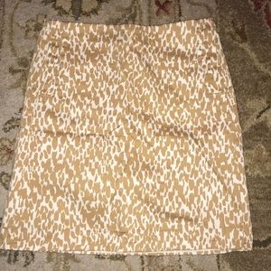 Jcrew patterned skirt